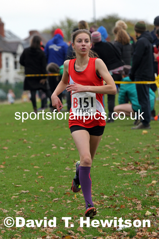 Girls under-15s Northern Cross Country Relays, Graves Park, Sheffield. Photo: David T. Hewitson/Sports for All Pics